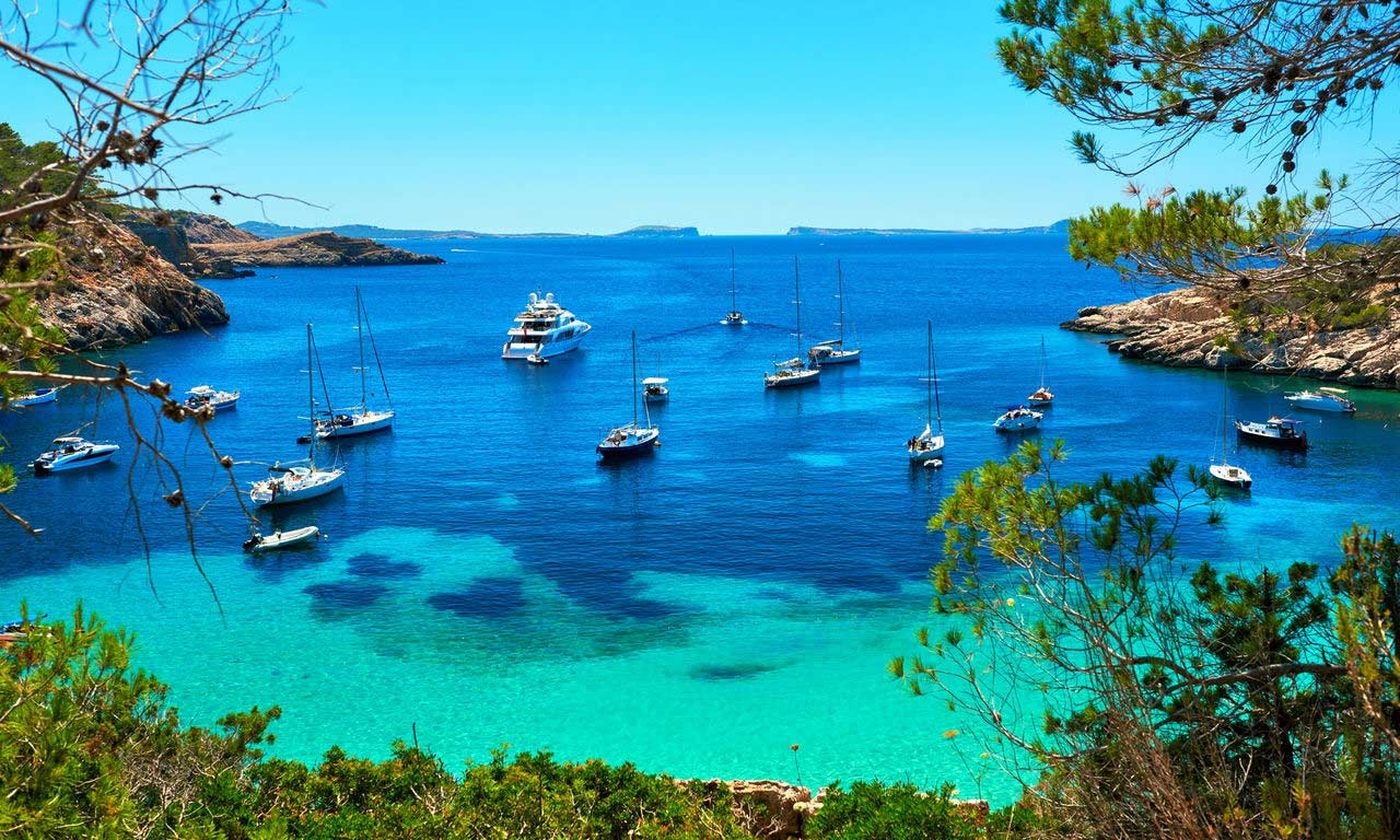 00402 europa spanien ballearen ibiza cala salada lagune all inclusive traumurlaub sommer mittelmeer baden sonne strand